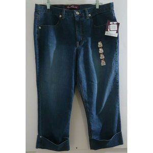 Gloria Vanderbilt Cropped Cuffed High Rise Jeans